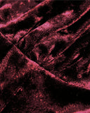 Dark In Love Nightingales Rose Gothic Court Top - Red Velvet