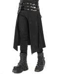Devil Fashion Mens Apocalyptic Cyberpunk Half Skirt Kilt