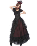 Dark In Love Tristitia Skirt - Black & Red