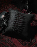 Punk Rave Gothic Home Eternal Flame Filled Cushion - Black & Red