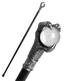 Penny Dreadful Gothic Dragon Claw Swaggering Cane - Clear Orb