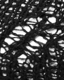 Punk Rave Mens Shredded Knit Sweater - Black