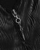 Devil Fashion Womens Long Hooded Gothic Jacket Cloak Dress Faux Leather Witch