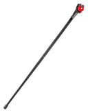 Penny Dreadful Gothic Dragon Claw Swaggering Cane - Red Orb