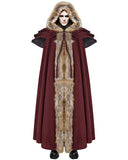 Punk Rave Winterfell Mens Cloak - Red