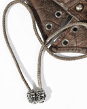 Punk Rave Valkyrie Cincher Corset - Brown