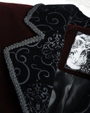 Punk Rave Balthazar Mens Tailcoat - Red