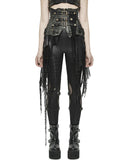 Devil Fashion Aconitia Dieselpunk Half-Skirt Cincher Corset