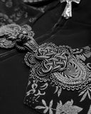 Devil Fashion Demidicus Mens Long Gothic Coat - Black