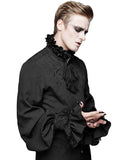 Devil Fashion Calpernicus Mens Gothic Shirt & Cravat - Black