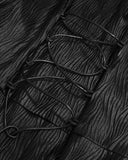 Devil Fashion Womens Long Hooded Gothic Jacket Cloak Dress Faux Leather Witch