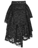 Punk Rave Regency Jabot Cravat - Black