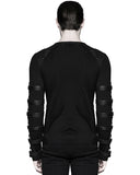 Punk Rave Deconstruction Unit Mens Dieselpunk Long Sleeve Top