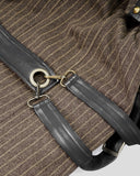 Devil Fashion Elphinstone Mens Long Steampunk Waistcoat Vest - Brown