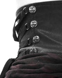 Devil Fashion Tithonia Steampunk Skirt - Black & Red
