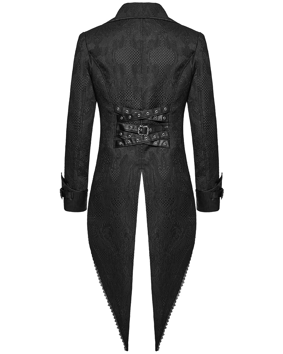 Heren Steampunk Victoriaans Tailcoat Jas Heren Middeleeuws Halloween Geklede Jas Gothic Vest Japon Uniform