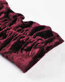 Dark In Love Nightingales Rose Gothic Court Top - Red Velvet