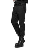 Punk Rave Diomedes Mens Gothic Dress Pants - Black & Red