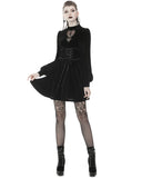 Dark In Love Dionyza Gothic Velvet Cincher Corset Dress