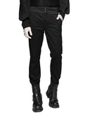 Punk Rave Gainsborough Mens Trousers - Black Stripe