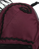 Devil Fashion Gothic Burlesque One-Piece Swimsuit - Red & Black