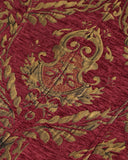 Devil Fashion Cavalier Mens Sleeveless Coat - Red & Gold