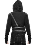 Devil Fashion Mens Dieselpunk Shoulder Harness Hip Bag Belt