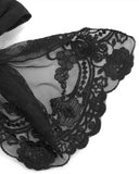 Devil Fashion Ellisandor Gothic Jabot Cravat Tie - Black
