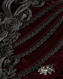 Punk Rave Lacrimosa Jacket - Black & Red Velvet