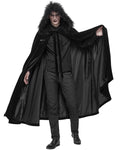 Devil Fashion Crowley Mens Cloak - Black