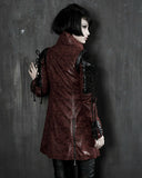 Punk Rave Womens Poisonblack Jacket - Red