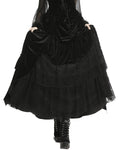 Dark In Love Victoralene Long Gothic Velvet Skirt