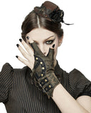 Devil Fashion Archelist Steampunk Gloves - Brown