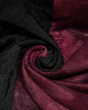 Punk Rave Womens Gothic Tie Dye Hooded Cloak Jacket - Black & Red