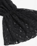 Devil Fashion Callistus Womens Steampunk Off Shoulder Gypsy Top - Black Lace