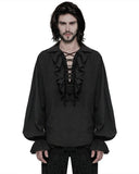 Punk Rave Avery Pirate Shirt - Black