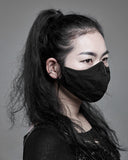 Punk Rave Mens Womens Gothic Broken Knit Face Cover Mask Black Steampunk