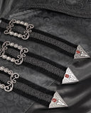 Devil Fashion Lycidas Womens Baroque Tailed Waistcoat Vest