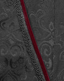 Punk Rave Diomedes Mens Gothic Dress Pants - Black & Red