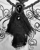 Devil Fashion Calpernicus Mens Gothic Shirt & Cravat - White