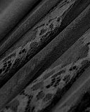 Dark In Love Long Gothic High-Waisted Lace Embellished Maxi Skirt