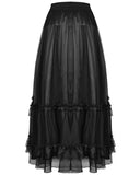 Dark In Love Long Layered Gothic Courtesan Skirt
