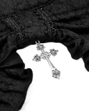 Dark In Love Gothic Jacquard Crucifix Bolero