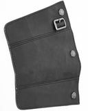 Punk Rave Nightwatch Faux Leather Waistcoat Vest - Black