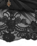 Devil Fashion Ellisandor Gothic Jabot Cravat Tie - Black
