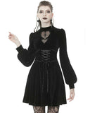Dark In Love Dionyza Gothic Velvet Cincher Corset Dress