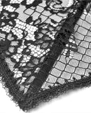 Dark In Love Wynterine Gothic Velvet Maxi Dress - Black & Red