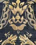 Devil Fashion Cavalier Mens Waistcoat Vest - Black & Gold