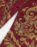 Devil Fashion Cavalier Mens Sleeveless Coat - Red & Gold