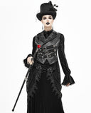 Penny Dreadful Gothic Dragon Claw Swaggering Cane - Red Orb